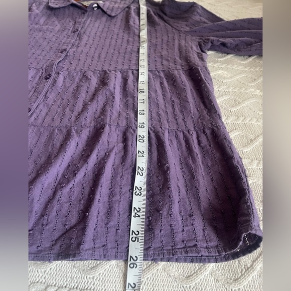 Christopher & Banks Lavender Button Down Blouse Women’s Size XL - Picture 10 of 13